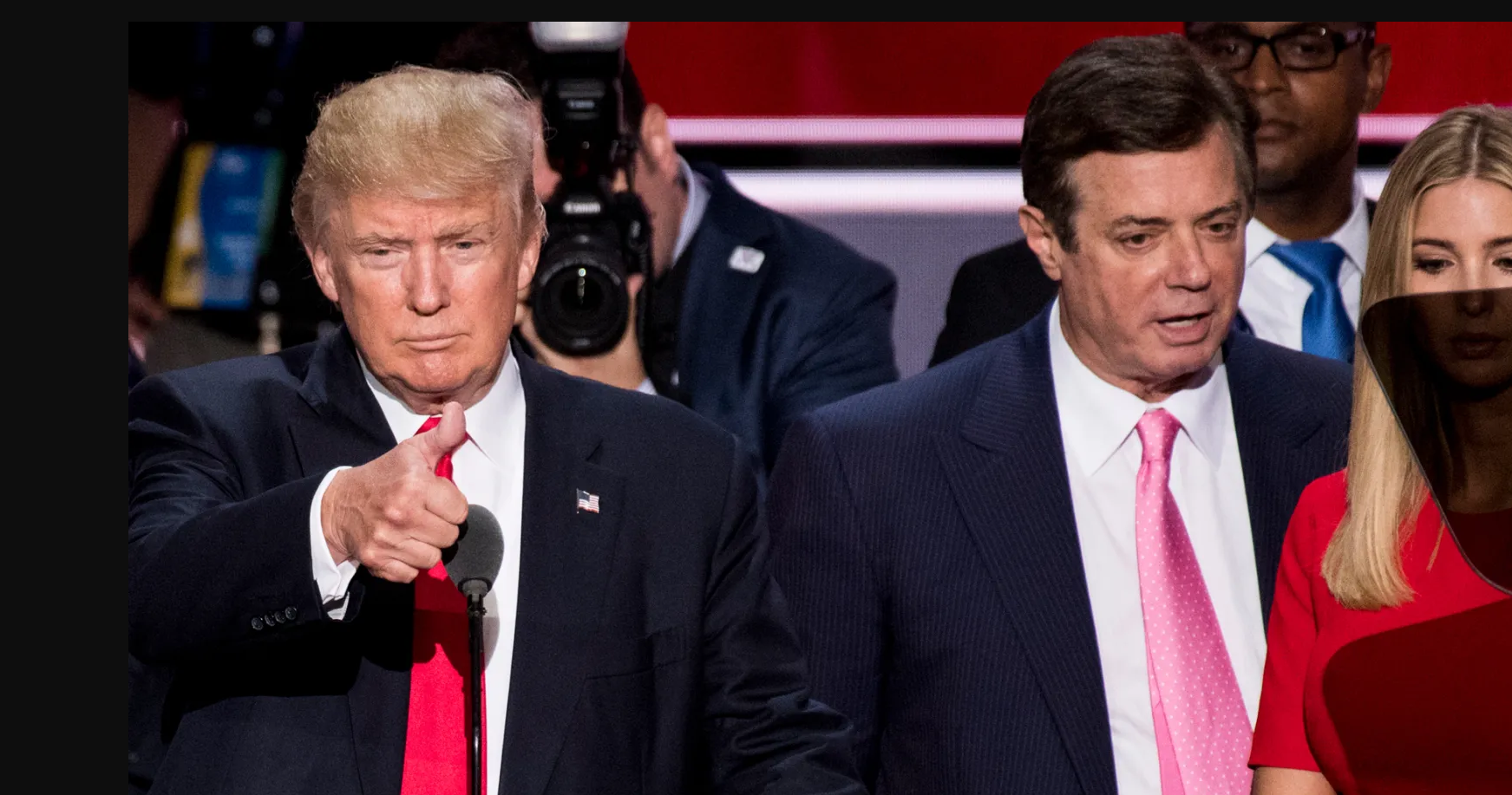 Trump and Paul Manafort during 2016 Presidential Campaign